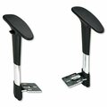 Safco Safco, Adjustable T-Pad Arms For Metro Series Extended-Height Chairs, Black/chrome 3495BL